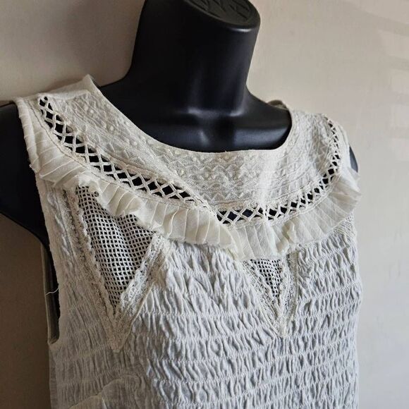 NWOT Anthropologie Meadow Rue Andorra Peplum Blouse - Picture 3 of 11